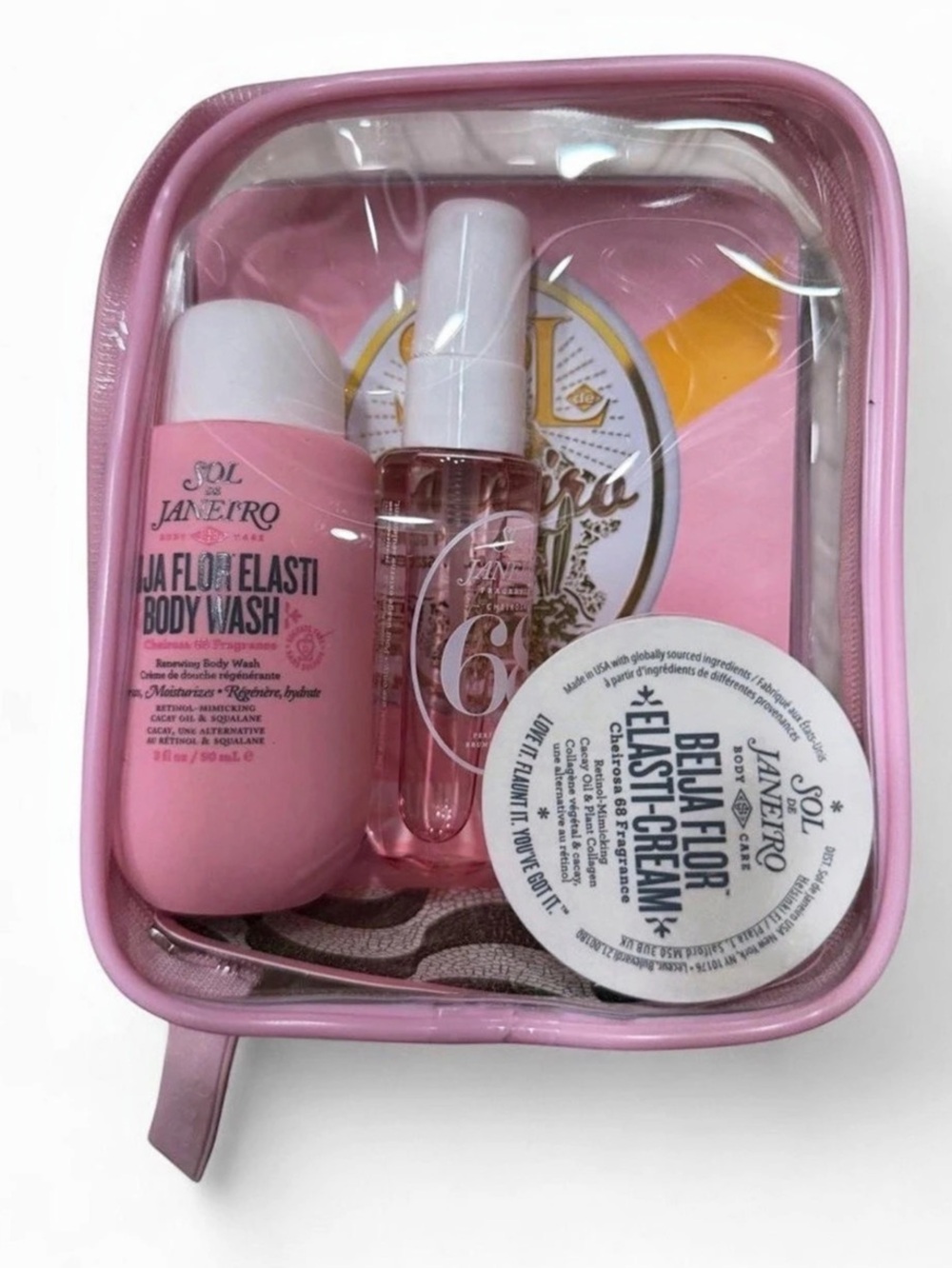 Sol de Janeiro Brazilian Bum Jet Set Travel Set Pink NWT